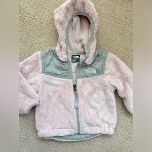 Baby girl North Face fleece jacket 3-6 months